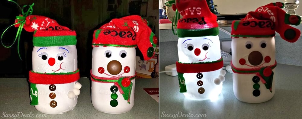 mason jar christmas crafts 