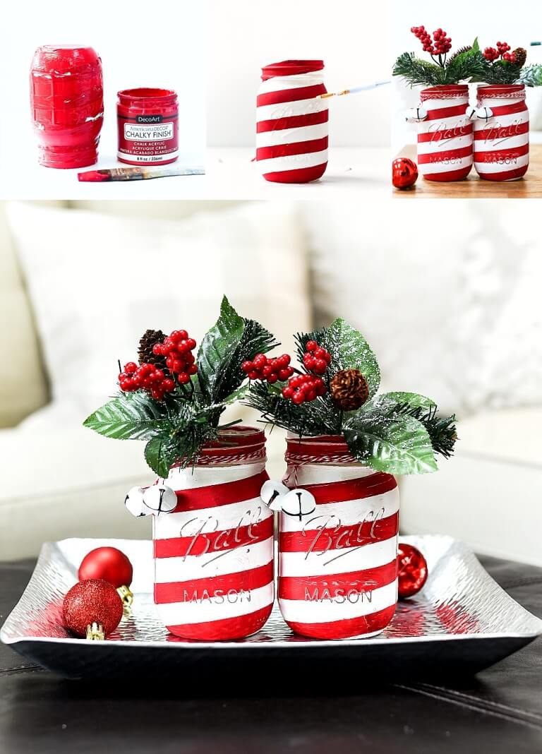 mason jar christmas crafts 