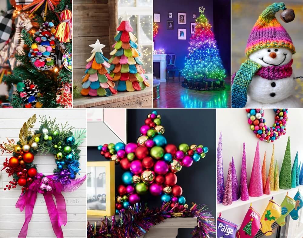 rainbow christmas crafts 