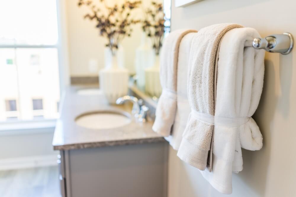 cozy bathroom features