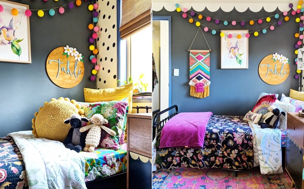 Colorful Bedroom Wall Decor Ideas 