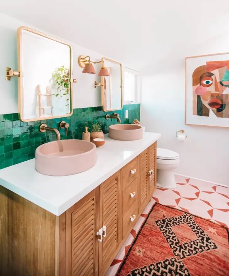 20 Colorful Bathroom Decor Ideas