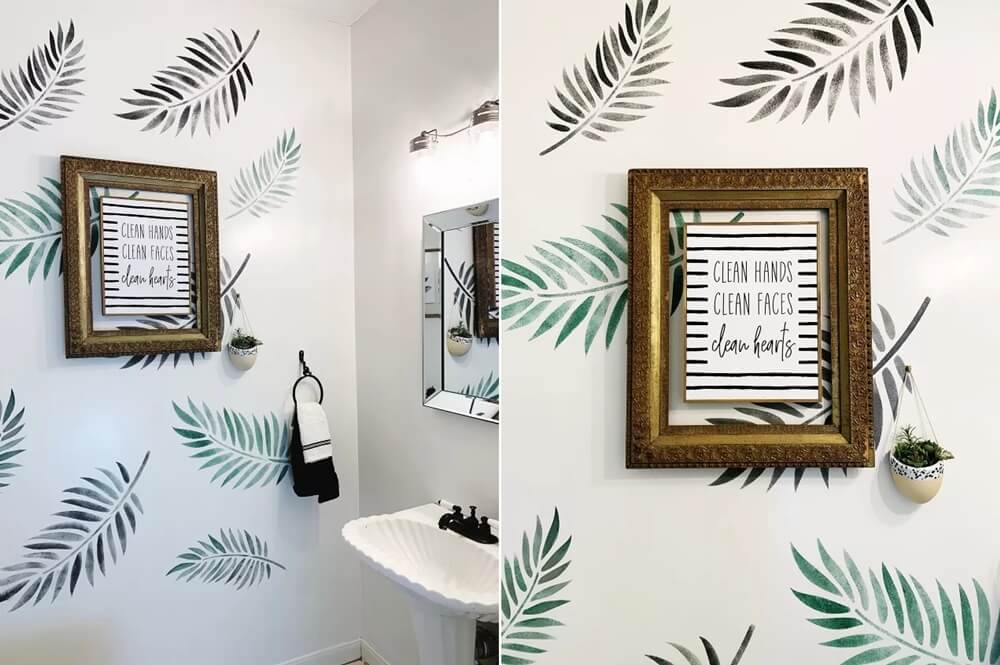 15 Leaf Bathroom Decor Ideas