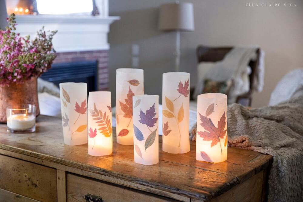 10 Autumn Themed Luminaries