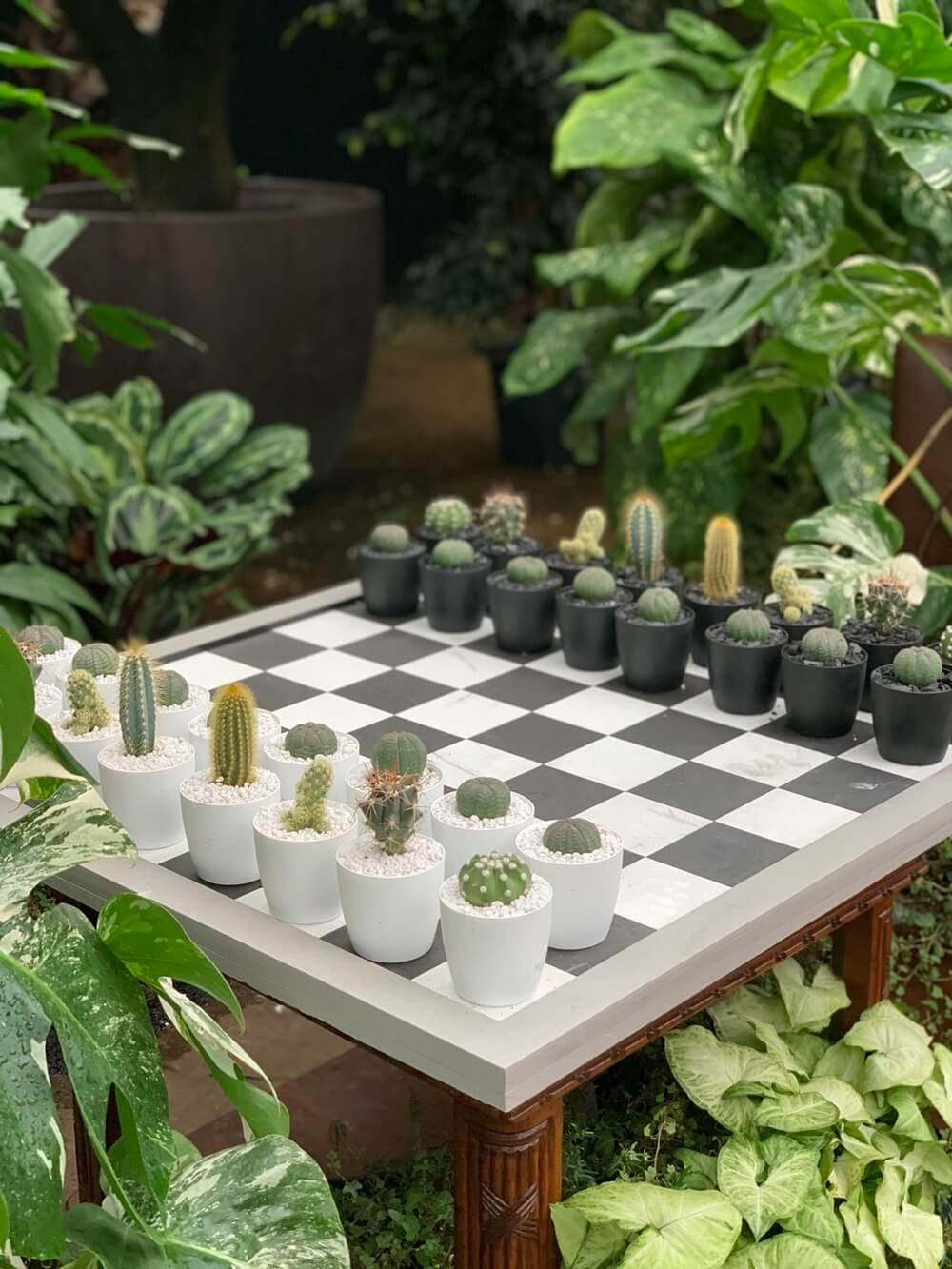 Garden chess board