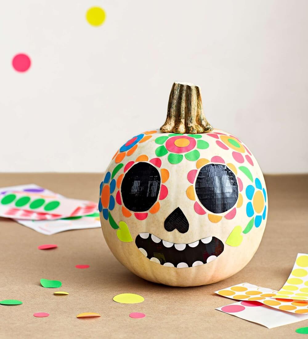 Sugar Skull Pumpkin