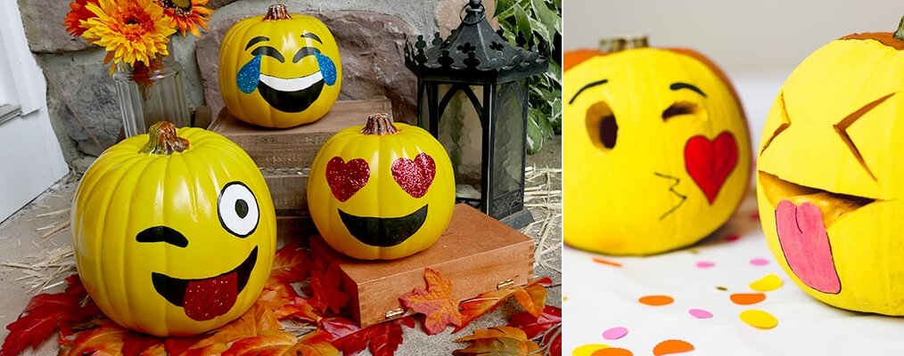 Emoji Pumpkins