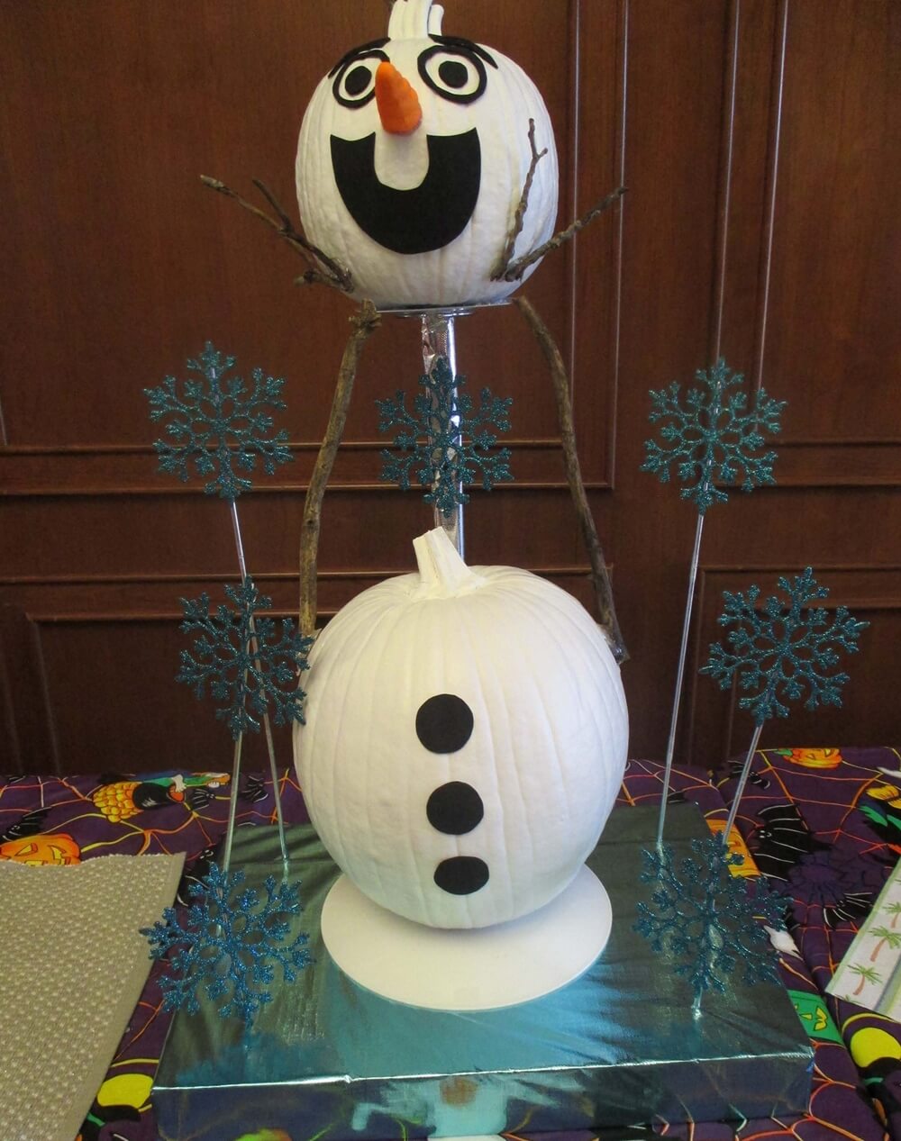 Olaf The Snowman Pumpkin