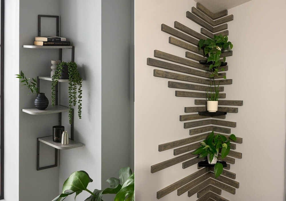 Corner Wall Shelves
