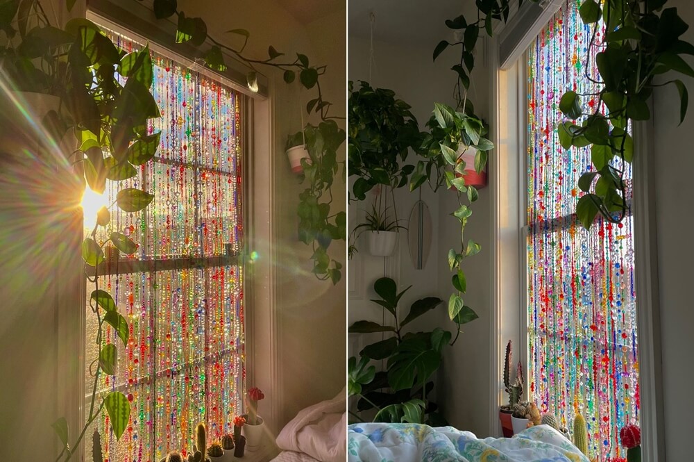 A Rainbow Window Curtain