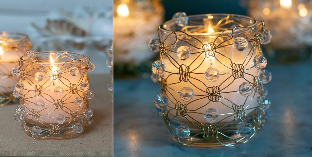 Beaded Candleholders