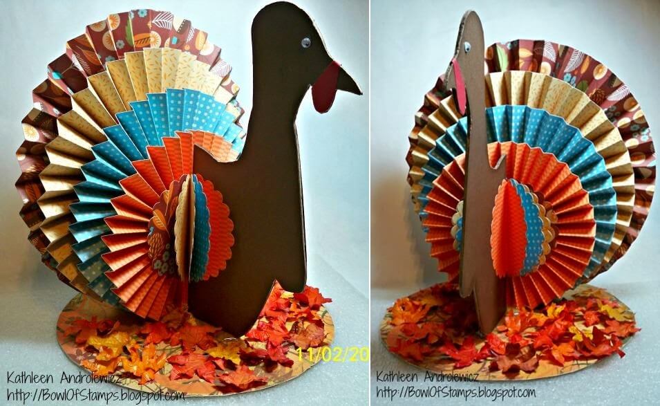 Paper Wheel Turkey