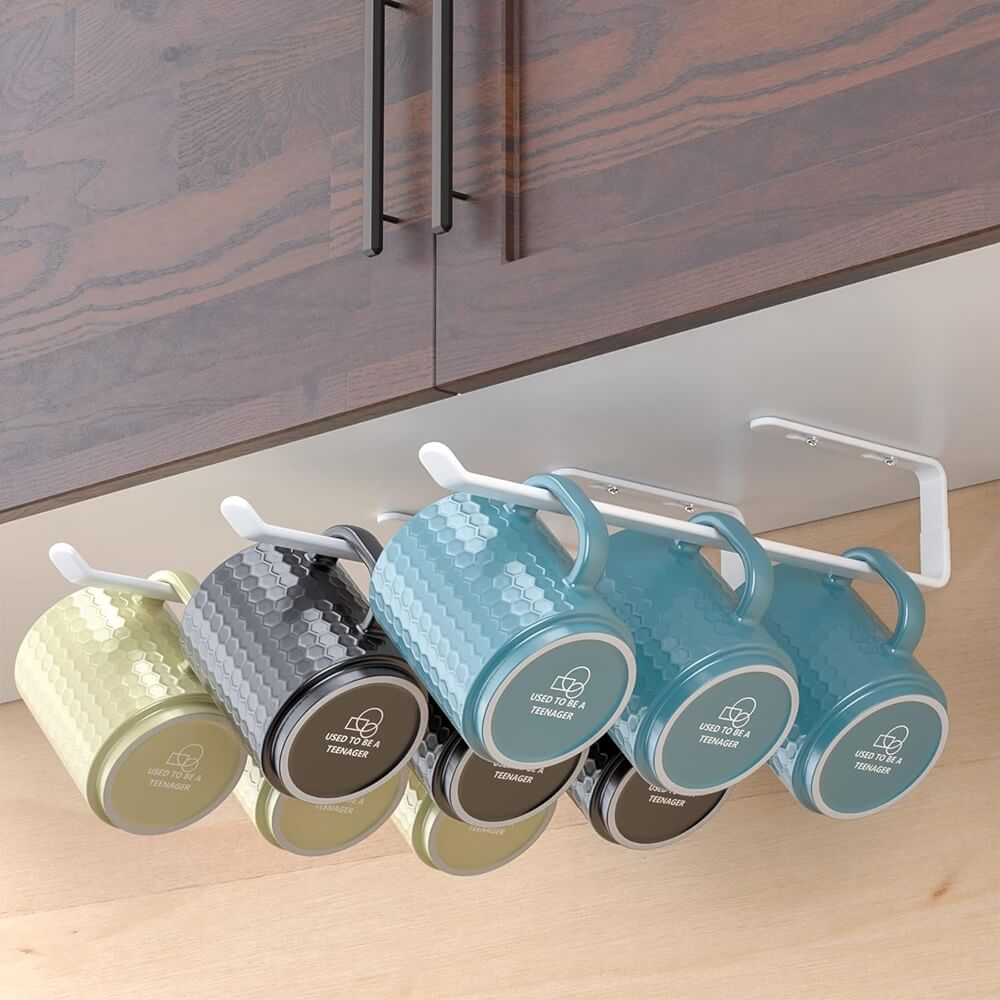 Under The Cabinet Mug Rack