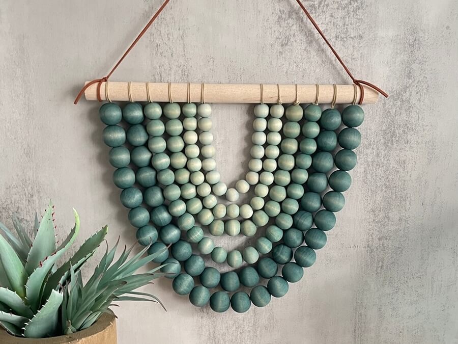 Ombre Bead Wall Hanging