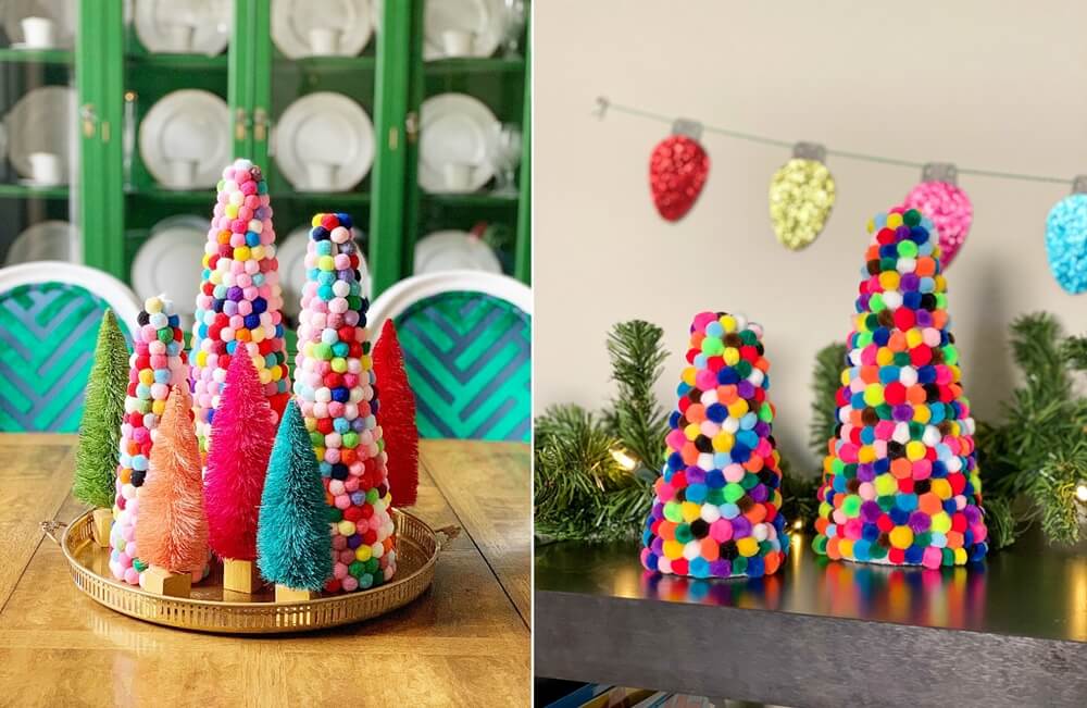 Pom Pom Christmas Trees 