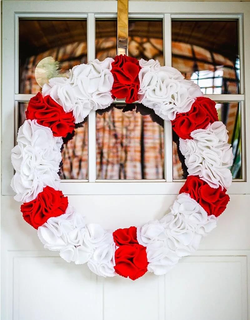 Felt Ruffle Wreath