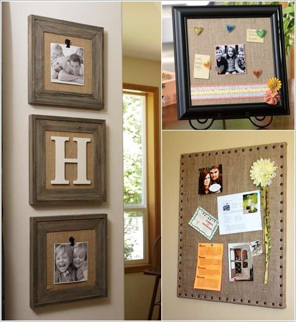 Burlap Frames Can Add an Elegant Touch
