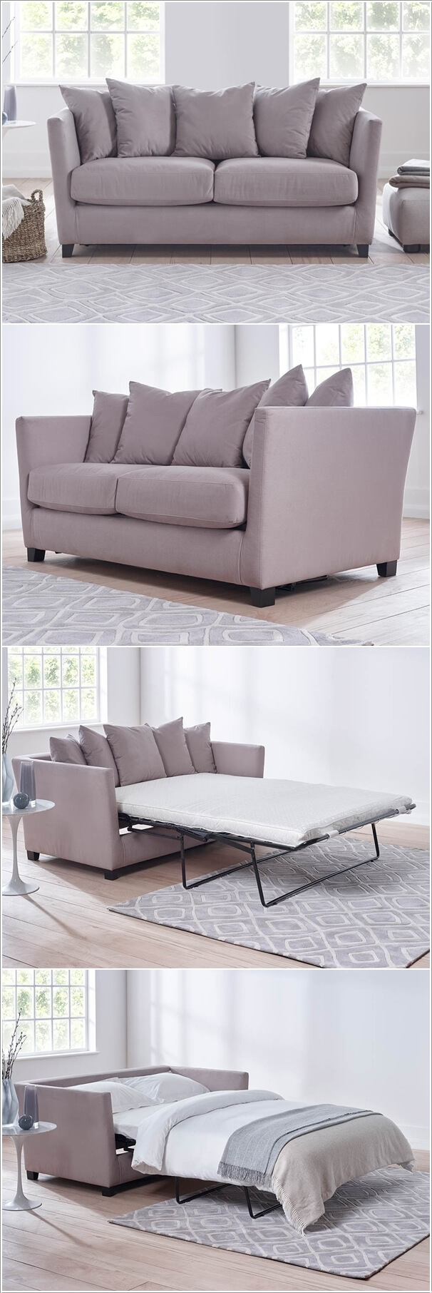 A Sofa with a Fold Out Bed Perfect as a Guest Bed