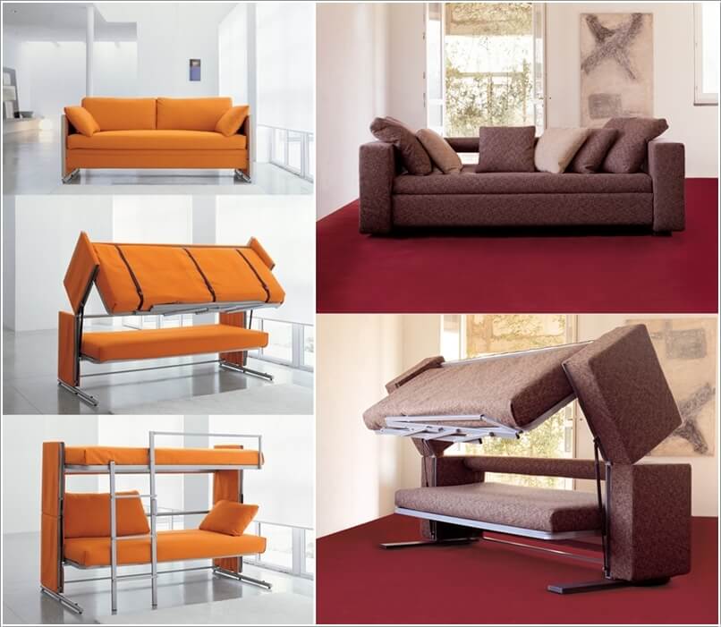 An Ingenious Couch That Transforms into a Bunk Bed