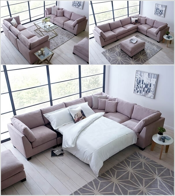 A Corner Sofa Sectional That Fits a Bed inside It