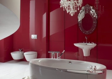 bathroom red
