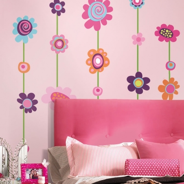 Flower wall sticker