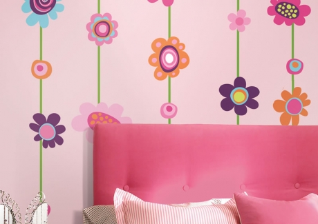 Flower wall sticker