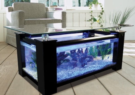 coffee table aquarium, coffe table design, aquarium, table