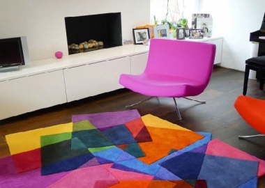 Modern Colorful Cubes Rugs
