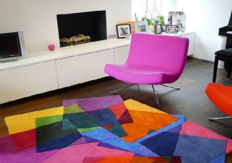 Modern Colorful Cubes Rugs