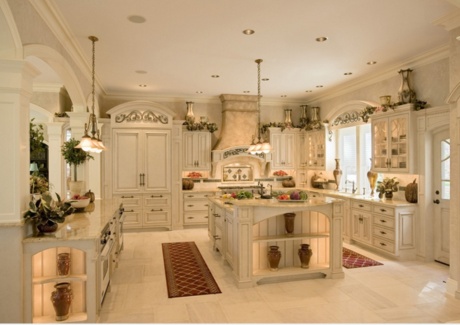 Outstanding French White Kitchen Design