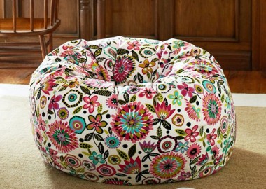 Birght Floral Bean Bag Design