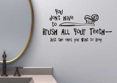 Smart Bathroom Wall Sticker Design