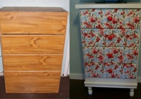 chest of drawers before and after