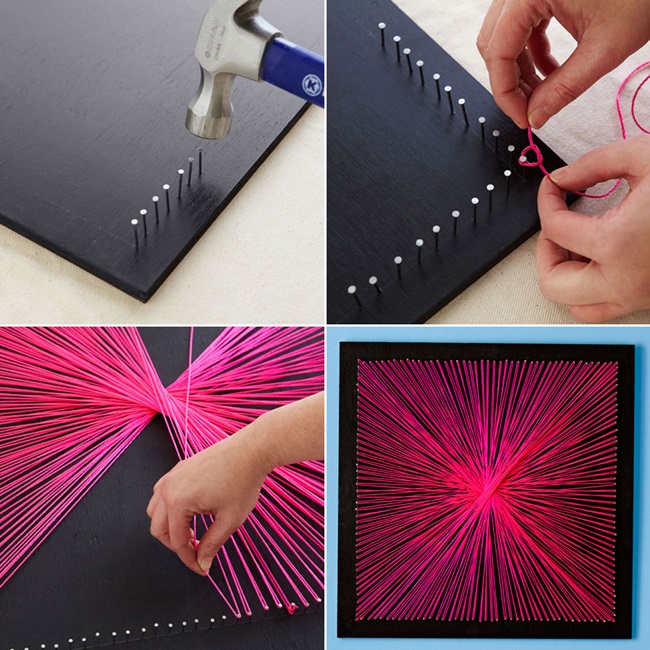 DIY Cool String Wall Art