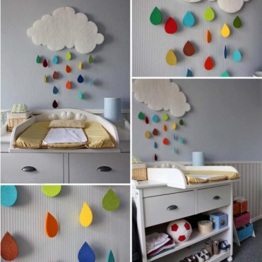 diy-baby-room-decor-rainy-cloud-raindrops-felt-colourful