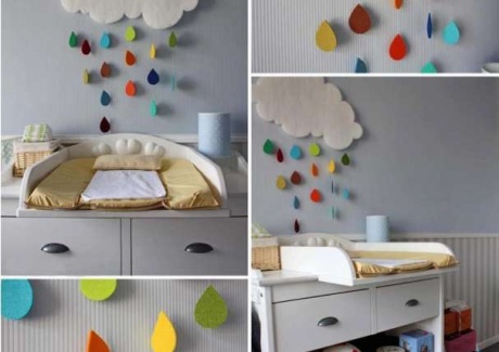 diy-baby-room-decor-rainy-cloud-raindrops-felt-colourful