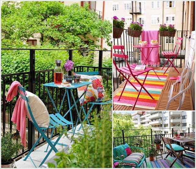 10 Big Ideas to Decorate a Small Space Balcony