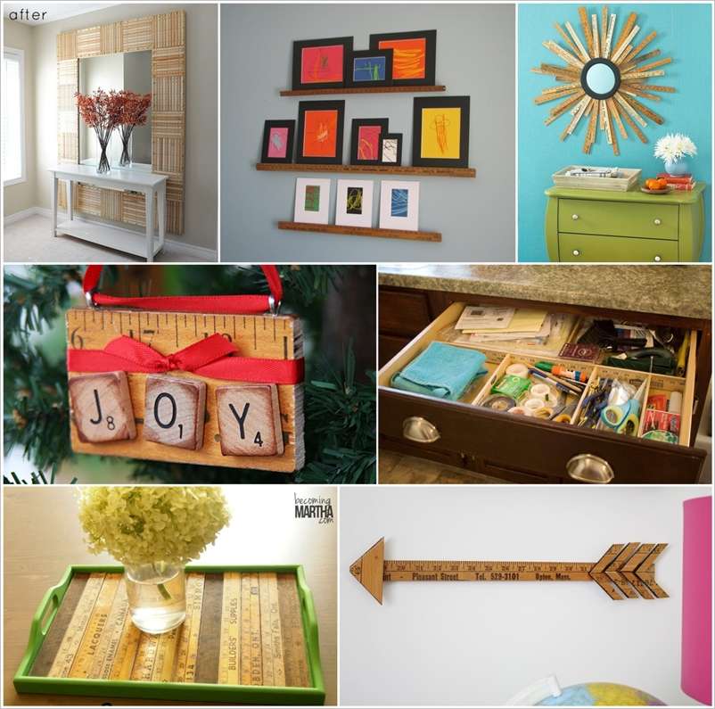 50+ Ideas to Repurpose Yardsticks for Home Decor