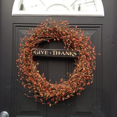 Fall Give Thanks Wreath