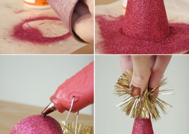 Make Your Own Glitter Party Hats