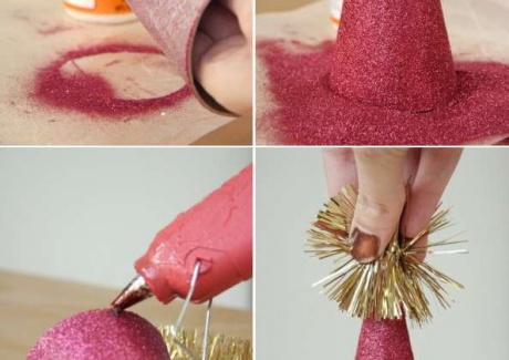 Make Your Own Glitter Party Hats