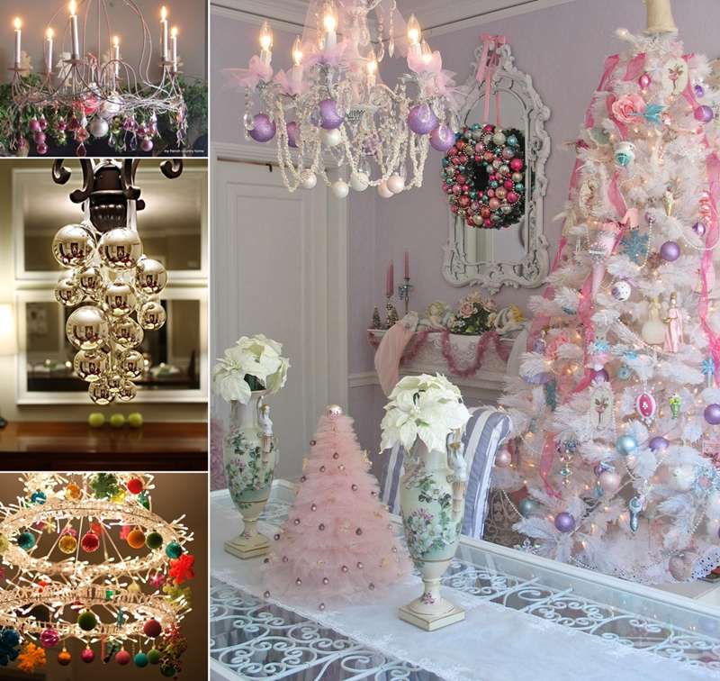 25 Creative Christmas Chandelier Decorating  Ideas 