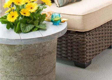 DIY  concrete side table