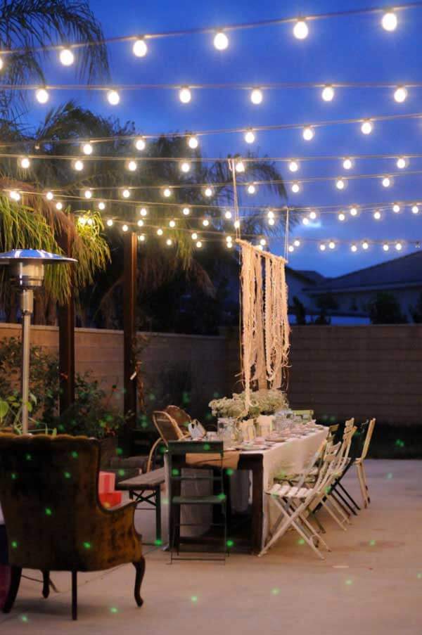 15 Amazing Yard and Patio String Lighting Ideas