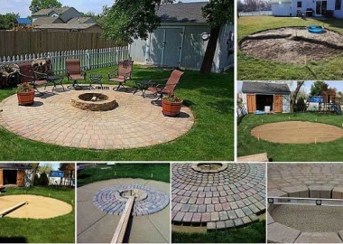 DIY Fire Pit & Patio