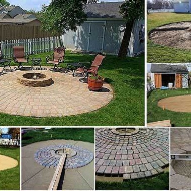 DIY Fire Pit & Patio