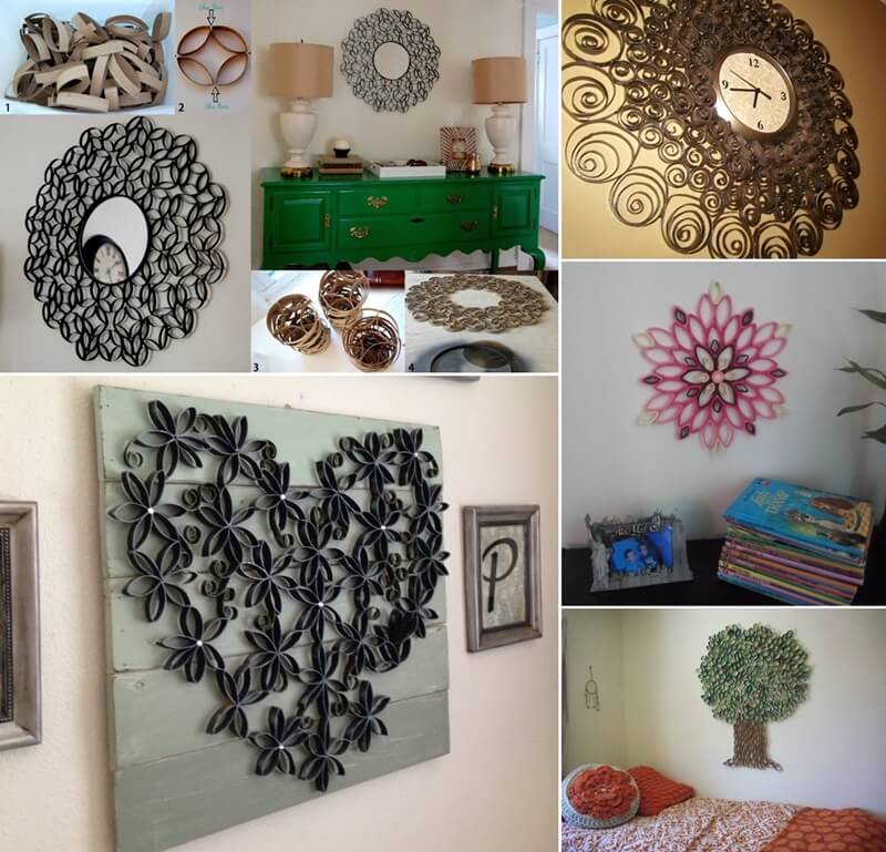 30 Wall Decorations Made from Toilet Paper Roll