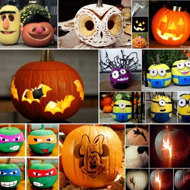 Over 30 Halloween Pumpkin Decorating Ideas  fi