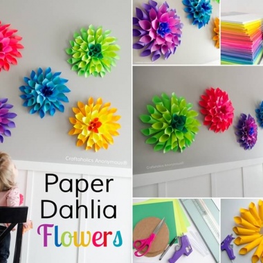 These Paper Dahlia Flowers Will Give You an Itch of Crafting  fi